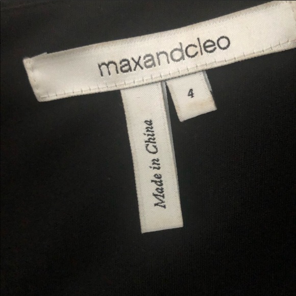 Max& Cleo Black Dress w Gold Belt. As 4. NWT. - Picture 5 of 10